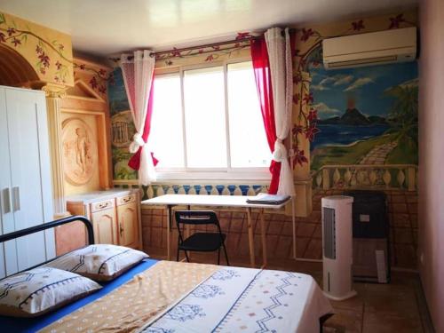 Air-conditioning room in an apartment of 4 rooms chambre d'hôte La Palasse