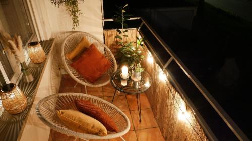 Erkély/terasz, Plant Apartment - Zwischen Schwarzwald und Schwäbischer Alb (Plant Apartment - Zwischen Schwarzwald und Schwabischer Alb) in Starzach