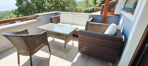 Erkély/terasz, Apartment Pergola in Veprinac