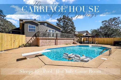 Lake Hamilton Carriage House 5BR; 3.5BA Sleeps 17!