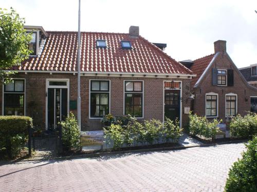 Atmospheric Wadden houses located next to each other near the Wadden Sea