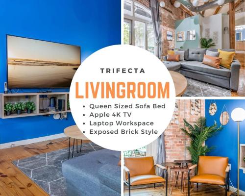 100 Year-Old Historic Brick 2BR Loft & Large Patio & Hammocks & High Ceiling - image 10