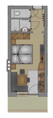 Studio with Balcony