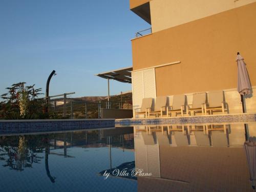 Ferienhaus in Plano mit Offenem Kamin und Meerblick