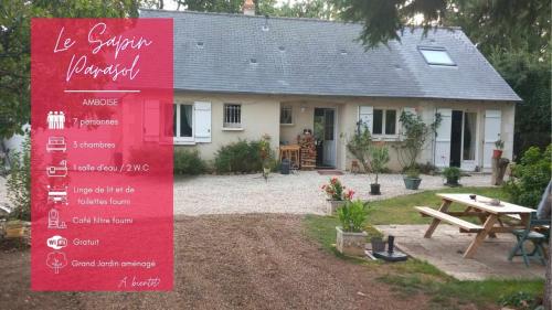 Le Sapin Parasol - Maison pour 7 pers. - Location saisonnière - Lussault-sur-Loire