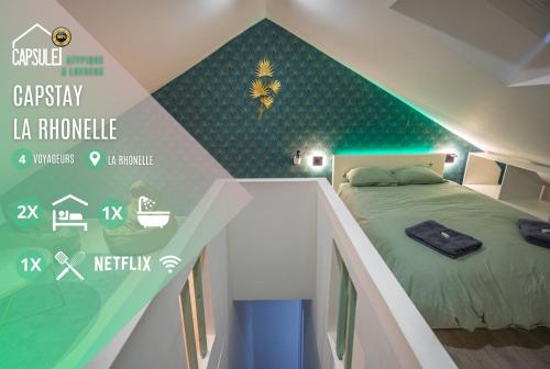 Capstay la Rhonelle - Netflix - 2 chambres - Cuisine - Location saisonnière - Valenciennes