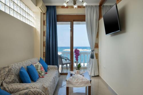 Kyma beach accommodation Poseidon apartment 6 guests