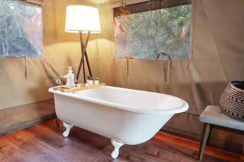 Hill Country Safari Tent and Recreational Pavilion and Cowboy Pool! in Dripping Springs, USA