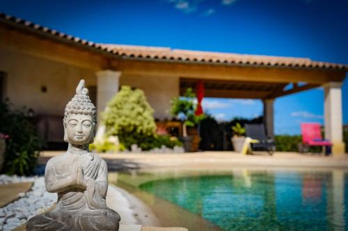 Kilátás, Gîte Atemporelle (Gite Atemporelle) in Rochegude