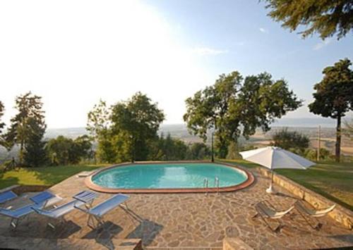 Villa Giara - Piscina vista Lago Trasimeno Umbria