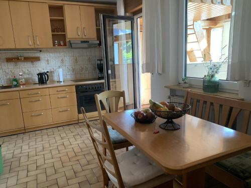 Kitchen, Ferienwohnung Blick ins Grune in Ober-Ramstadt