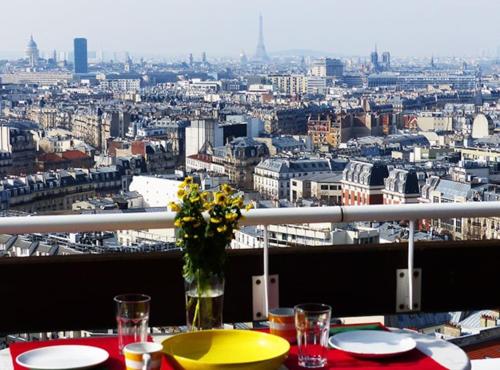 Paris Centre, gorgeous panorama, terrace, design - Location saisonnière - Paris