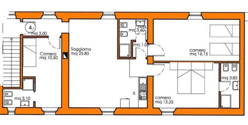 Große Ferienwohnung in Rapale mit gemeinsamem Pool und Grill