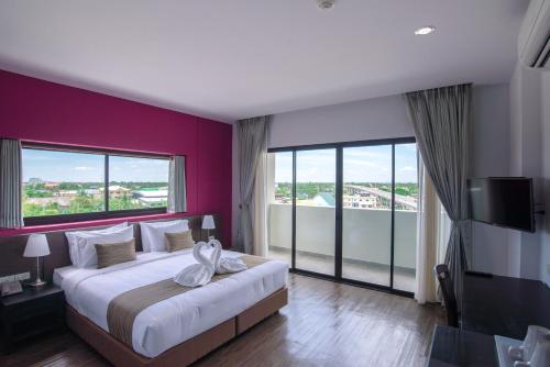 Balcony/terrace, Coco View Hotel in Amphawa (Samut Songkhram)