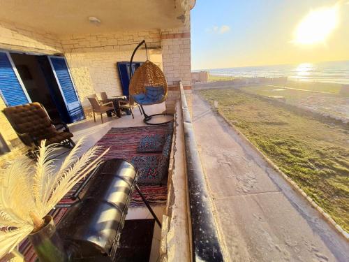 Hotel appartment sea view 3 bedrooms 3 toilets 3rd floor free wifi Bellevue village agami alexandria in Agami
