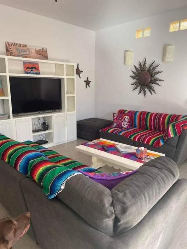 10A Colorful and Spacious Cerritos Beach Condo in San Carlos, Mexico
