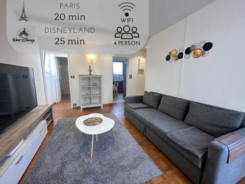 Appartement 1 chambre, 1 sejour, 4 personnes, Proche JO-2024, Paris et Disneyland - Location saisonnière - Chelles