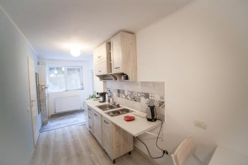 Cozinha, Cozy Studio Apartment in Arad City Center in Centru