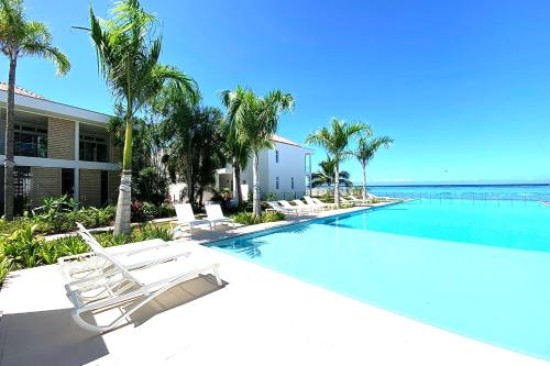 Svømmebasseng, GAIA Lodge seaside in Paea