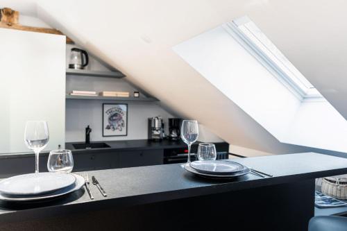 Kjøkken, The Originals Boutique, Hôtel du Château, Dinan in Dinan