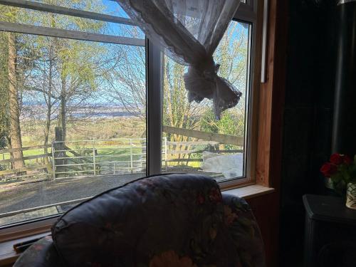 Cozy room in a barn with farm view