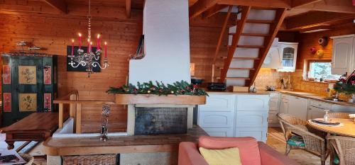 keuken, Mont Blanc Chalet in Leysin