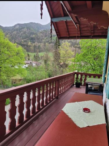 陽台/露台, Top-Appartement direkt an der Kampenwandbahn in 阿紹(希姆高)