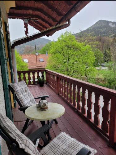陽台/露台, Top-Appartement direkt an der Kampenwandbahn in 阿紹(希姆高)