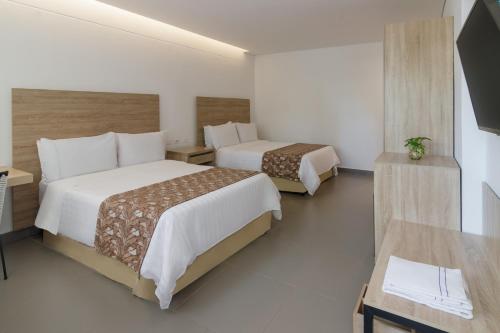 2 double beds