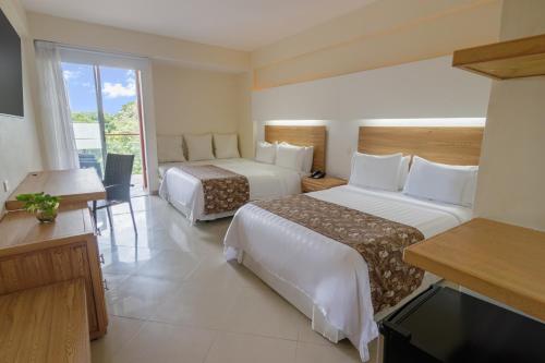 2 double beds