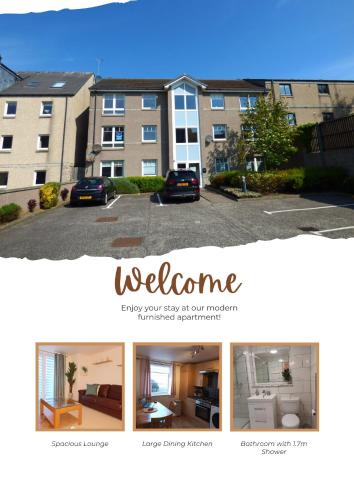 Spacious Elegant 2-BR Apartment in Aberdeen City Centre