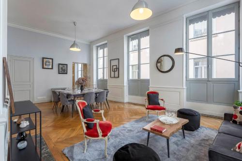 Charlie-meublés de standing-260m2-balcon-climatisé - Location saisonnière - Lyon