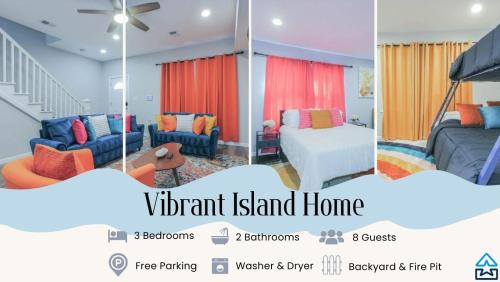 Vibrant Island Home - 3 Bedrooms and 2 Bathrooms