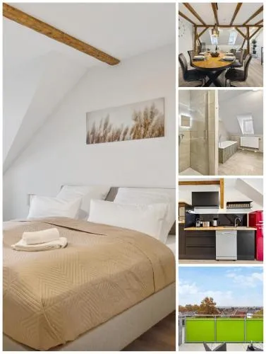 EasyApartments stilvoll zentral Balkon Hauptbahnhof NETFLIX 130m2 in Hof, Österreich