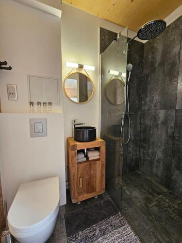 Душ, Studio indépendant avec terrasse (Studio independant avec terrasse) in Saint-Germain-en-Laye