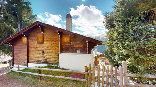 外部景觀, Charming alpine studio in the Val d'Anniviers in 聖路加