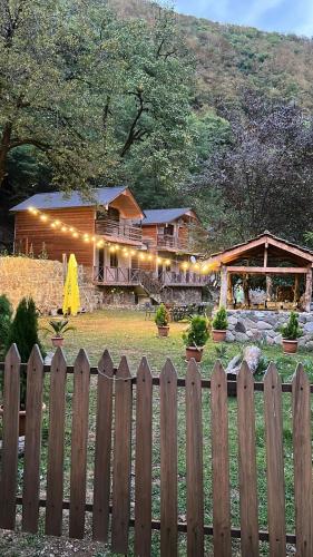 Cottages in mountains