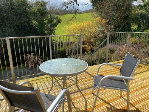 Rõdu/terrass, Cottage hideaway on the edge of Bodmin Moor in North Hill