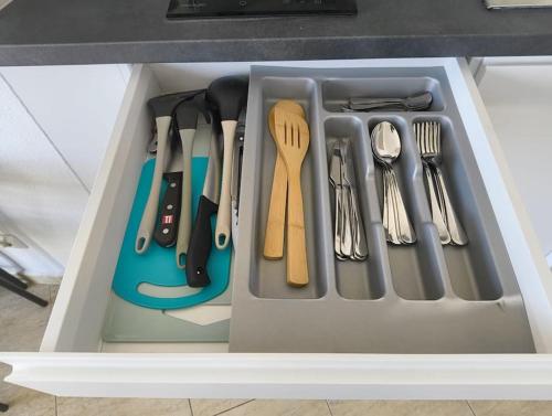 Kitchen, Bella Vista Studio in Denia in Les Marines Beach