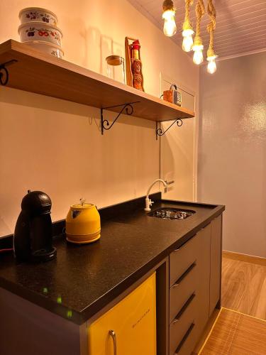 virtuve, La vita hospedaria studio amarelo in Nova Veneza (Santa Catarina)