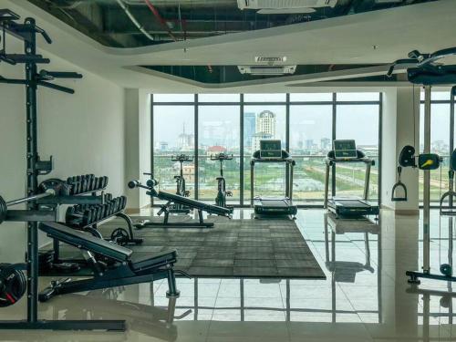 Căn hộ 3 phòng ngủ từ 4-6 người, bể bơi, phòng gym, view thành phố