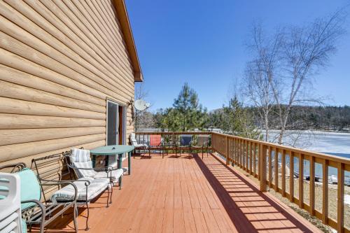 Park Rapids Cabin with Fire Pit and Lake View! in Arago, USA