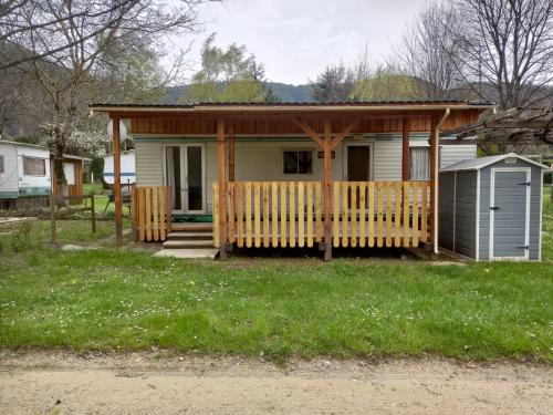 Erkély/terasz, Camping Chon du Tarn in Bedoues