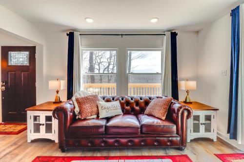 Family-Friendly Albrightsville Cabin Deck and Views in Albrightsville, USA