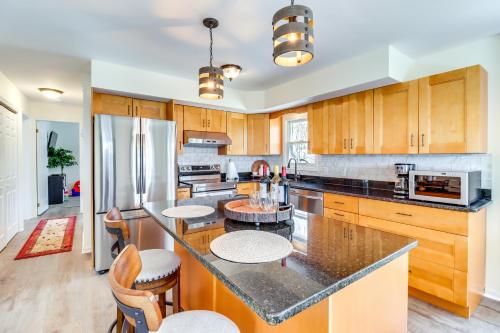 Family-Friendly Albrightsville Cabin Deck and Views in Albrightsville, USA