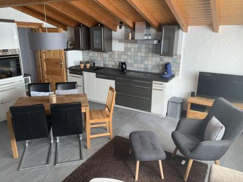 virtuve, Chalet St. Lambertus Apartment A in Lambertsberg