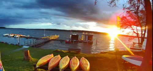 Hausboot Chalet im See