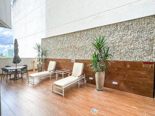 balkon/terras, APTO 1 quarto com Piscina, Metrô (APTO 1 quarto com Piscina, Metro) in Aguas Claras