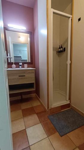 浴室, Terre de Bourgogne - Appartement au centre ville d'Avallon in 阿瓦隆