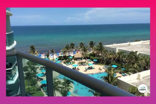 PROMO Komffy Home with King Bed & Ocean View at Tides 7th floor, Broward